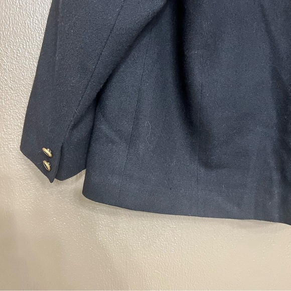 Vintage Pendleton Womens Black Virgin Wool Blazer Size:22 W - Picture 6 of 9
